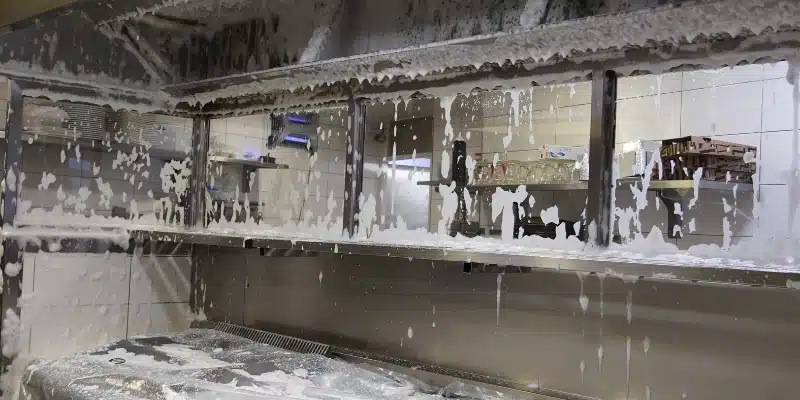 Opération restaurant blatte et hotte de cuisine